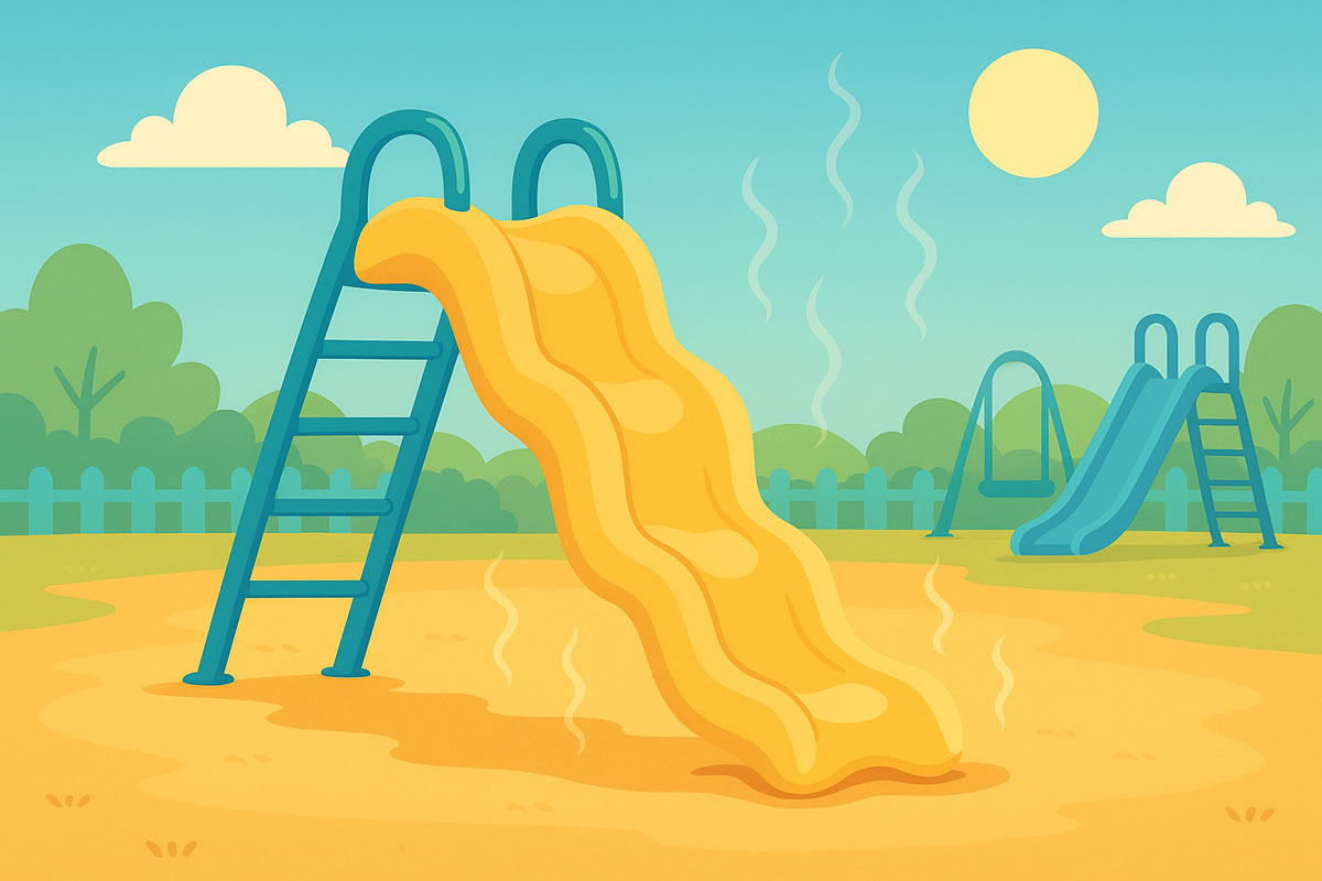 The day the playground melted