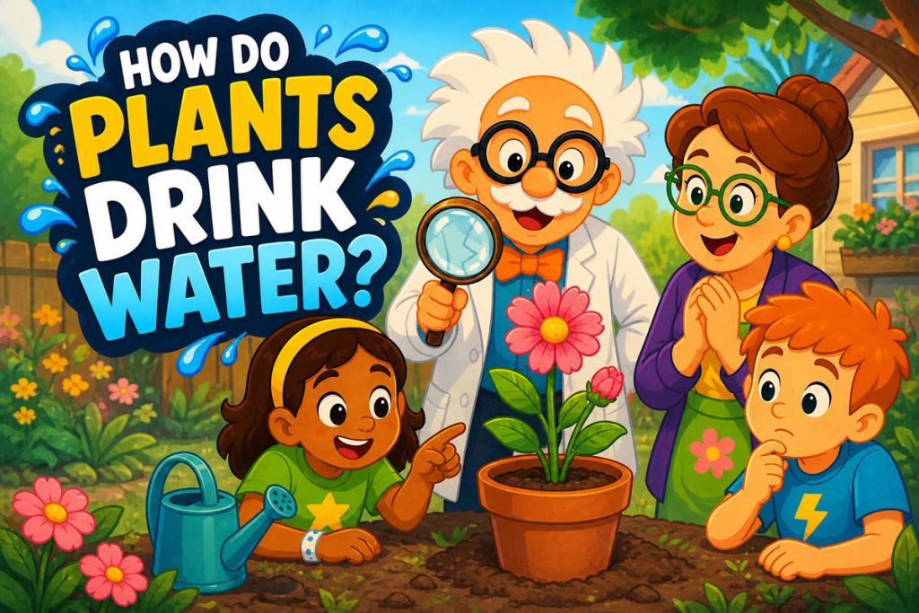 How do plants drink water