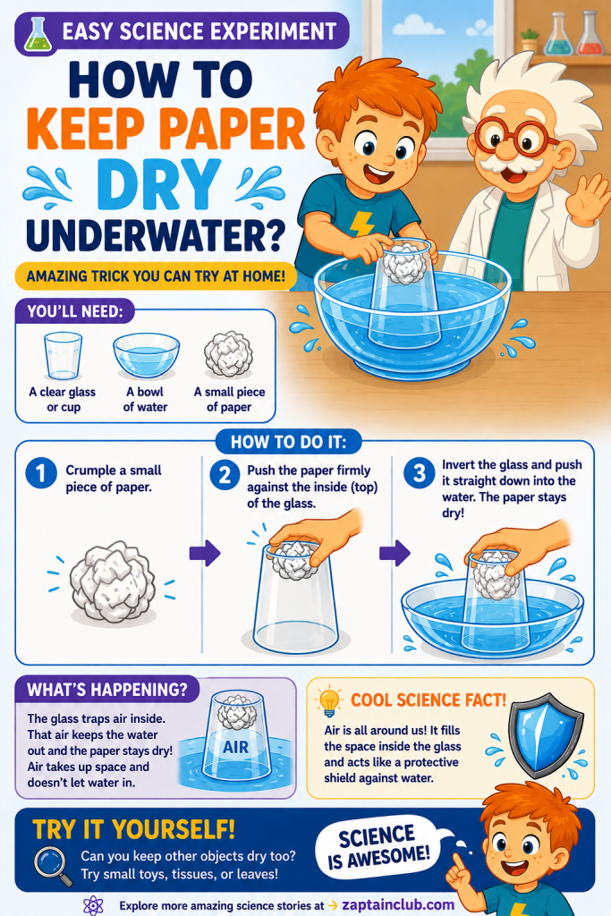 Keep paper dry underwater